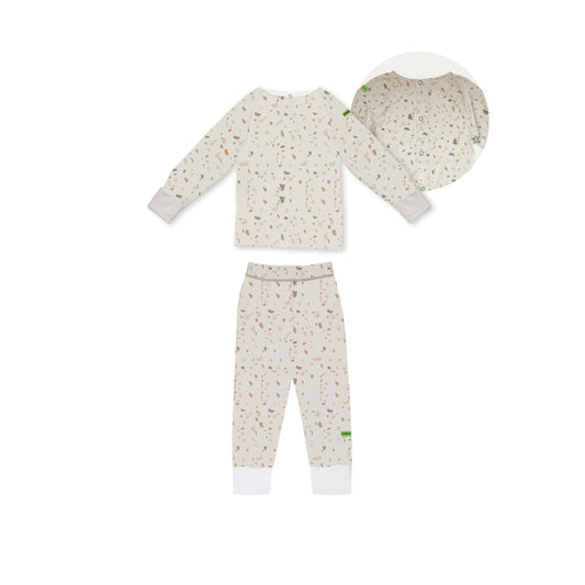 Tencel Baby Button Long Set Dreams Mosaic