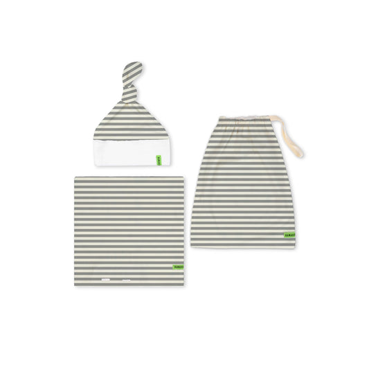 Tencel Blanket Set Striped Forest